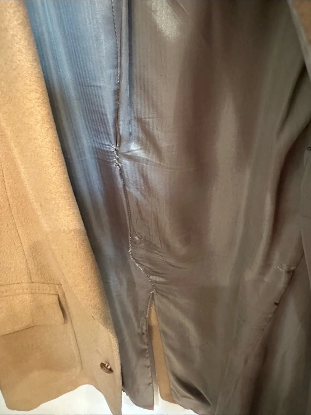 Vintage Hart Schaffner & Marx Men’s Camel Tan Wool Blazer Union Made 42R(approx)
